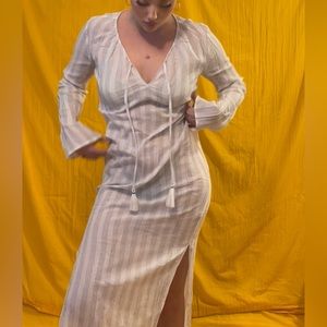 Kristensen Du Nord Sheer Kaftan Dress